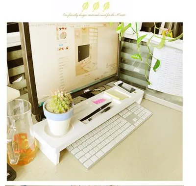 Creative office supplies desktop receptacle shelf multi-functional computer keyboard finishing shelf partition shelf wholesale