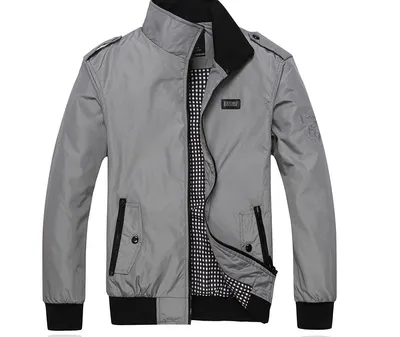 Autumn and winter men's casual business large size jacket loose coat windbreaker cross-border factory direct sales