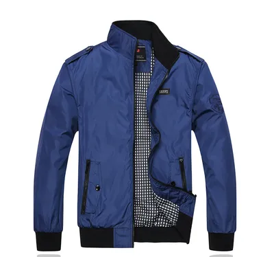 Autumn and winter men's casual business large size jacket loose coat windbreaker cross-border factory direct sales