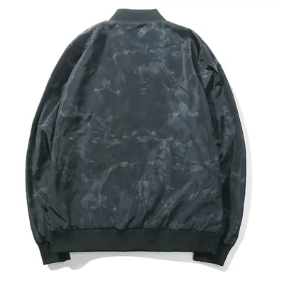 Cross-border for spring and autumn new men's baseball collar camouflage letter slim coat large size casual wild jacket
