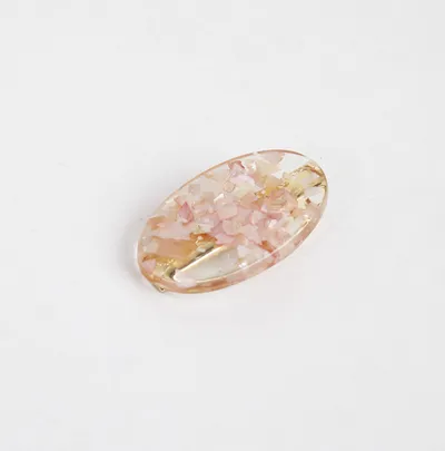 Japanese ins wind hairpin hair accessories magic color shell water droplets rectangular bangs word side clip hairpin hair accessories Korean version