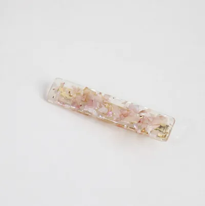 Japanese ins wind hairpin hair accessories magic color shell water droplets rectangular bangs word side clip hairpin hair accessories Korean version