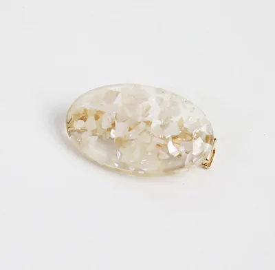 Japanese ins wind hairpin hair accessories magic color shell water droplets rectangular bangs word side clip hairpin hair accessories Korean version