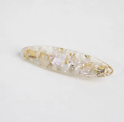 Japanese ins wind hairpin hair accessories magic color shell water droplets rectangular bangs word side clip hairpin hair accessories Korean version