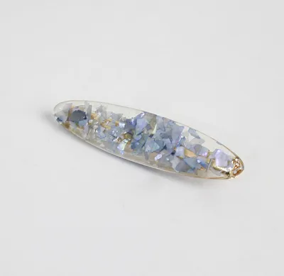 Japanese ins wind hairpin hair accessories magic color shell water droplets rectangular bangs word side clip hairpin hair accessories Korean version