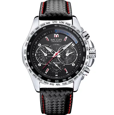 Wholesale Original   1010 Leather Strap 3ATM Waterproof Quartz Luxury Business Mens Watches