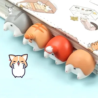 Keji Ass Bookmark Creative Animal Ass Series Cute Student Supplies Stationery Gifts Anime Bookmark