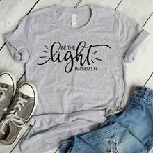 BE THE Light MATTHEW 514 Foreign Trade European And American Letters Street Short Sleeve