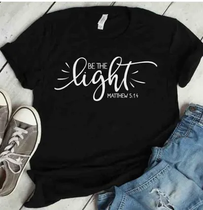 BE THE Light MATTHEW 514 Foreign Trade European And American Letters Street Short Sleeve