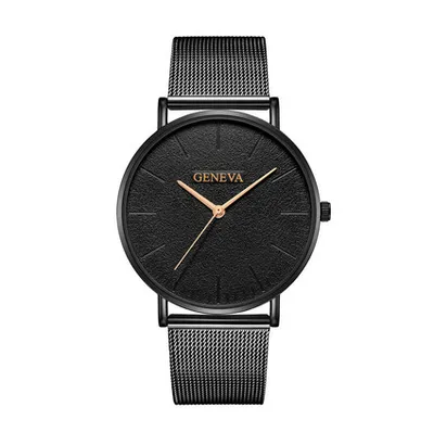 Mesh belt watch Men's fashion popular simple watch ultra-thin style Mesh belt watch
