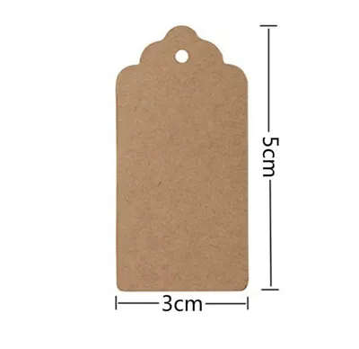 Brown kraft paper label 100 natural jute line DIY gift price tag luggage tag label