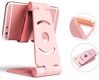Simple and generous mobile phone desktop lazy bracket bed multi-function universal live video simple folding bracket