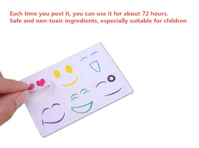 Summer Smile Mosquito Sticker Cartoon Mosquito Repellent Mosquito Repellent Mosquito Sticker 6 Pieces Of Random Color