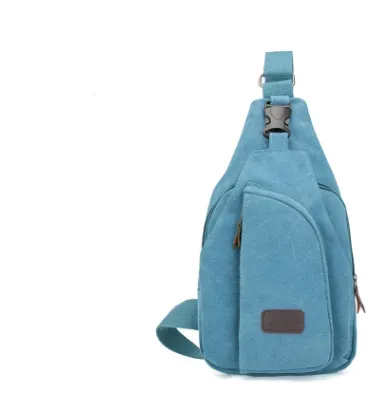 Men's chest, foreign trade, New Sports Leisure Canvas slanting bag, Korean version, single shoulder bag, men's backpack, men's bag.