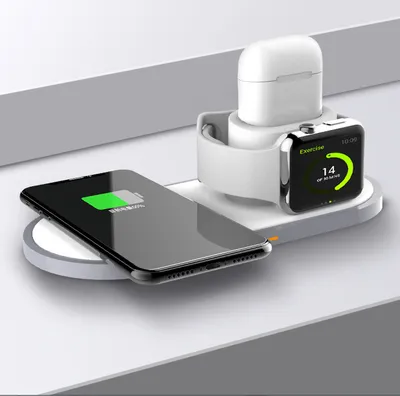 Multi-function three-in-one wireless charging New mobile phone watch three-in-one wireless charging
