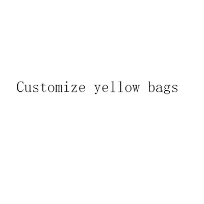 MOQ1000PCS Customize Yellow Jewelry Bags Personal SKU