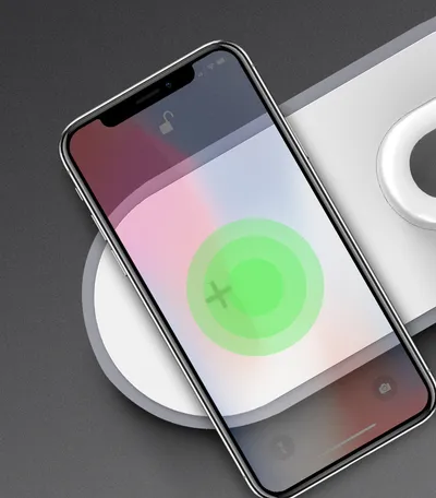 Multi-function three-in-one wireless charging New mobile phone watch three-in-one wireless charging