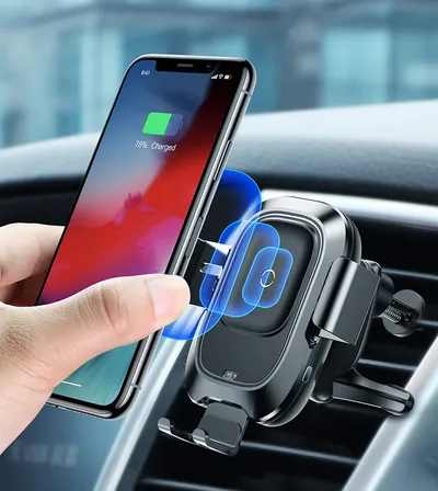 Smart car bracket wireless charging air outlet mobile charging sensor bracket
