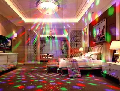 مراوح ليزر LED سحرية، مصباح عرض ليزر، معدات إضاءة مسرحية، بار، غرفة خاصة، مصباح كاريوكي، تأثير مزدوج في واحد