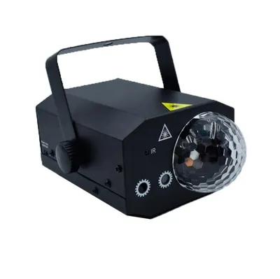 مراوح ليزر LED سحرية، مصباح عرض ليزر، معدات إضاءة مسرحية، بار، غرفة خاصة، مصباح كاريوكي، تأثير مزدوج في واحد