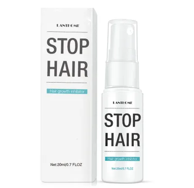 Hair growth inhibitory hair suppression spray gently moisturizes