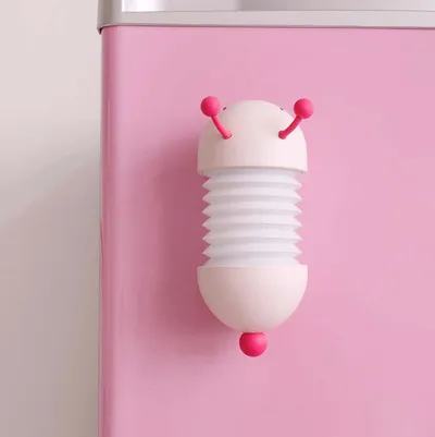 مصباح ليلي إبداعي على شكل يرقة، مصباح LED يُشحن عبر منفذ USB، مصباح حائط مغناطيسي قابل للتمديد، إضاءة ناعمة لغرفة النوم