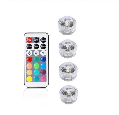Remote control diving light 3CM diamond twist full color red green blue white warm white waterproof LED light