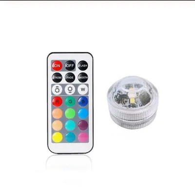 Remote control diving light 3CM diamond twist full color red green blue white warm white waterproof LED light