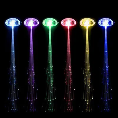 LED Flashing Hair Braid Glowing Luminescent Hairpin Hair Ornament Girls LED Novetly Toys New Year Party Christmas