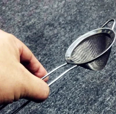 A twill oil grid kitchen oil filter strainer fishing Soybean Milk nest 201 stainless steel net flour