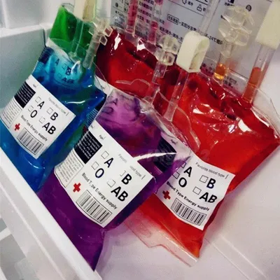 Transparent Food Grade PVC Drink Blood Bag Cosplay Pouches Props Halloween Party Decoration Supplies
