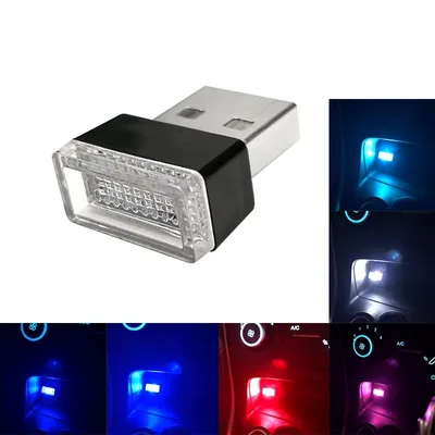 مصباح ليلي صغير داخلي للسيارة يعمل بمنفذ USB