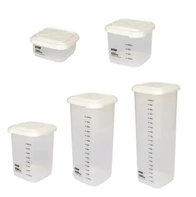 Food sealed cans can measure kitchen plastic transparent refrigerator storage box grain cereal storage box