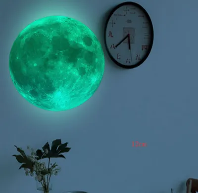 Wall stickers Luminous Moon PVC stickers Light stickers Fluorescent stickers YQ Series Luminous stickers Moon