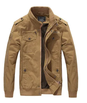 Foreign trade new men's cotton uniform Amazon spring jacket, men's slim thin industry code tide