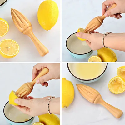 Creative Lemon Wood Squeezer