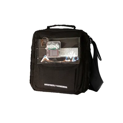 PVC splicing function crossbody bag