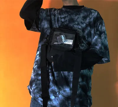 PVC splicing function crossbody bag