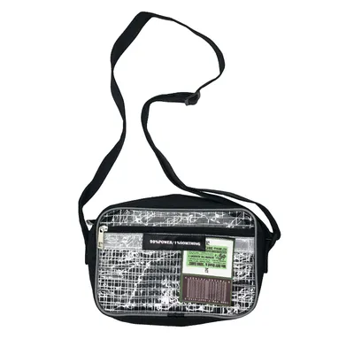 Hipster grid label tide bag