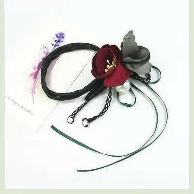 Red with ribbon