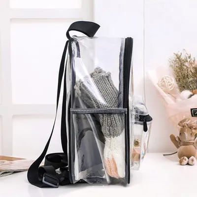 حقيبة ظهر أطفال شفافة مقاومة للماء من PVC