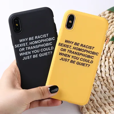 Simple English Alphabet Silicone Phone Case