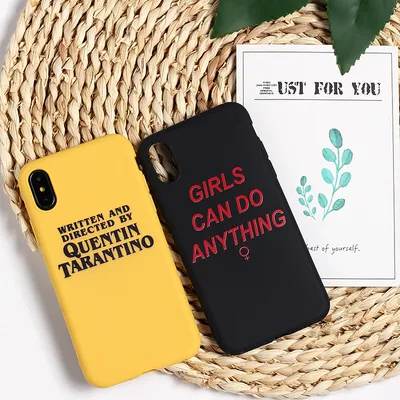Simple English Alphabet Silicone Phone Case