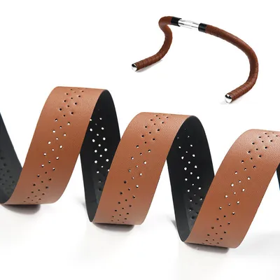 Wear-resistant anti-skid road handlebar with bicycle strap