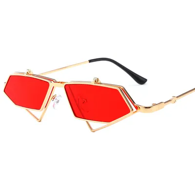 Gold frame red