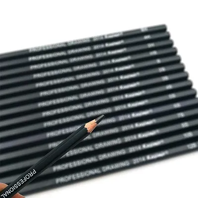 Set of 14 pencil sketches