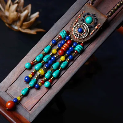 Women's sweater chain pendant
