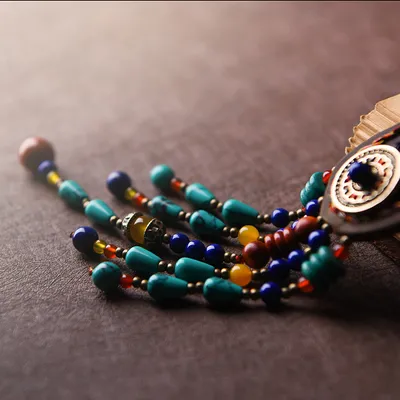 Women's sweater chain pendant