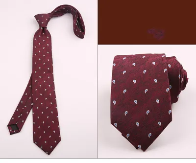 Men's Polyester Striped Flower Fashion Business Formal Tie