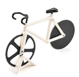Pizza Cutter Stainless Steel Bicycle Shape Wheel Bike Roller Pizza Chopper Slicer Pizza Cutting Knife Kitchen Tools